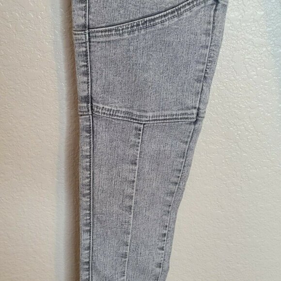 Carmar Faded Gray Moto-Style Ankle Zip Skinny Jeans Size 28 - Picture 6 of 10